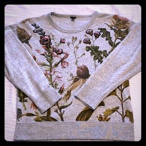 Large JCrew embellished sweatshirt